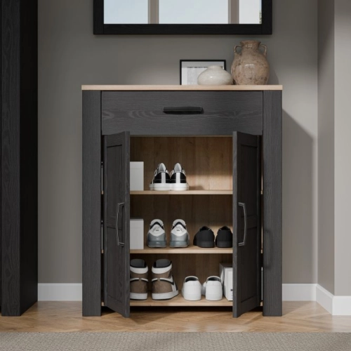 Szafka na buty Dąb Riviera / Dąb Cabezone